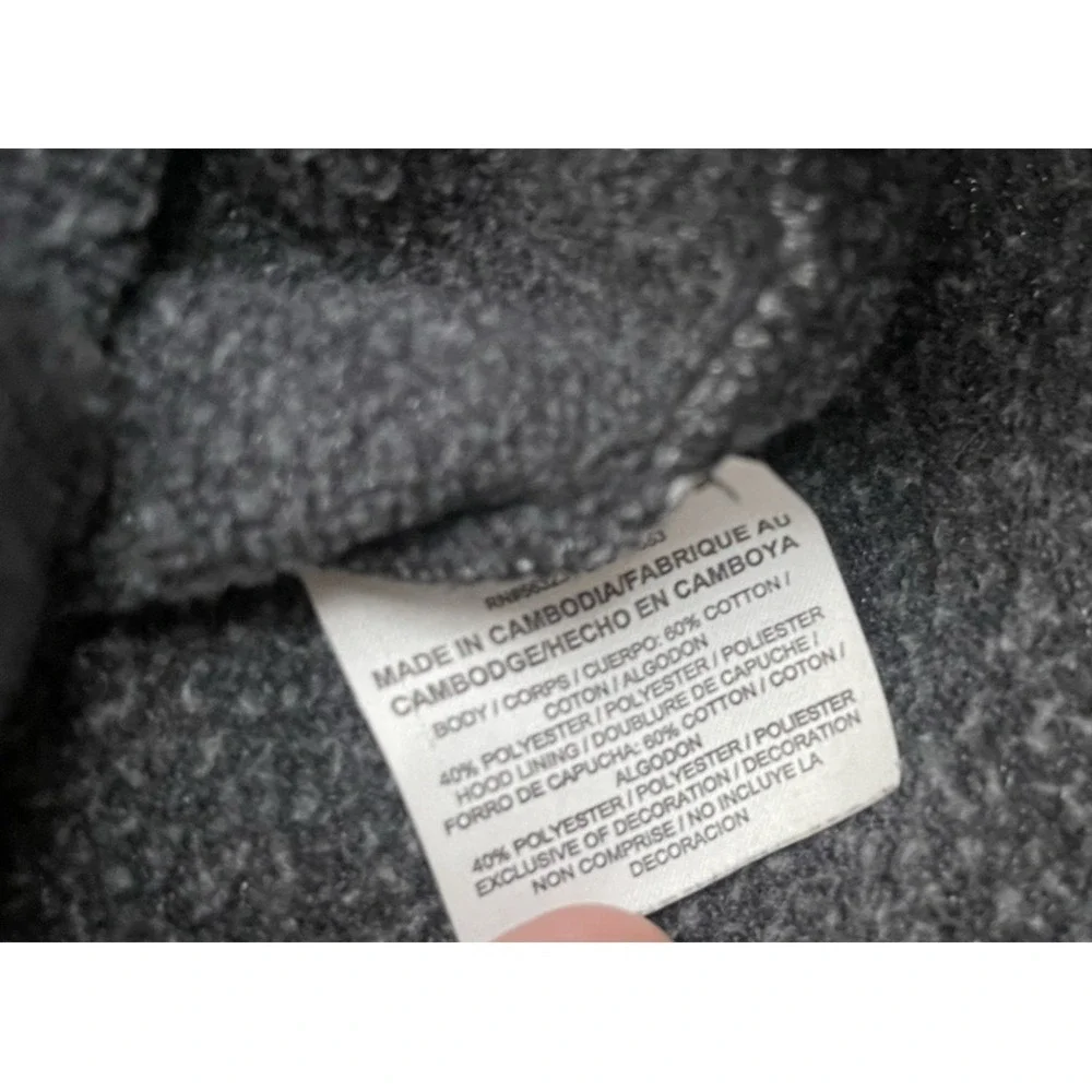 Nike Air Jordan Icon Fleece Full Zip Hoodie Grey Mens Small Hooded 809470-010